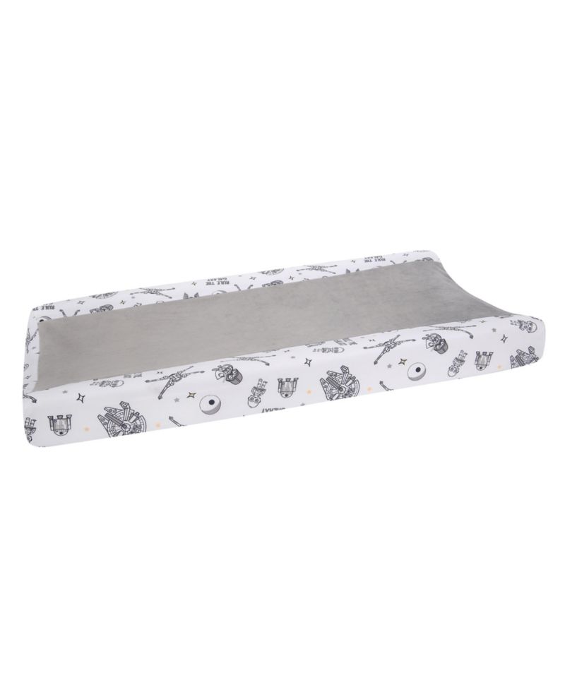 Star Wars Millennium Falcon White/Gray Soft Changing Pad Cover