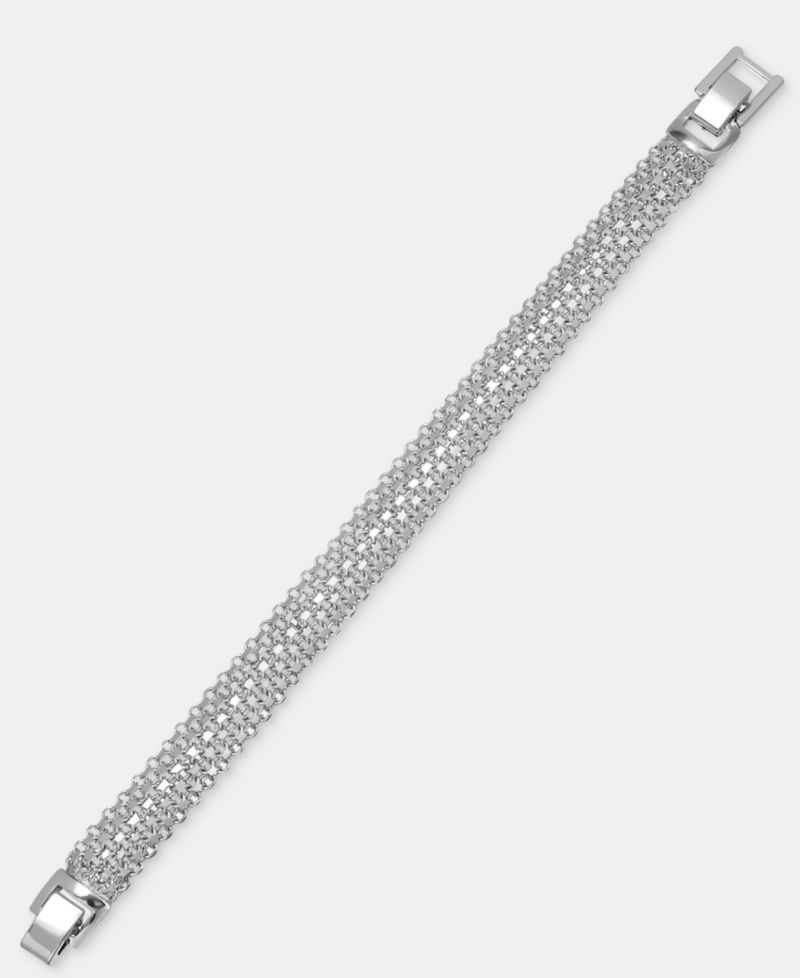 Linked Mesh Multi-Row Flex Bracelet