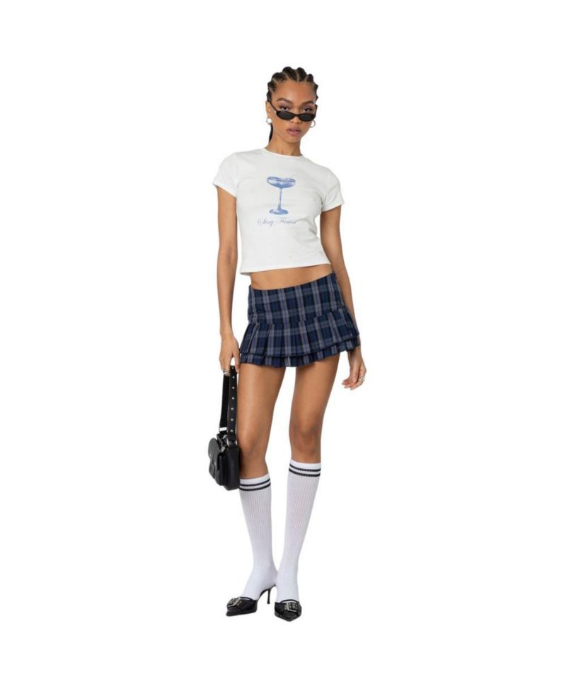 Women's Ara Plaid Pleated Skirt