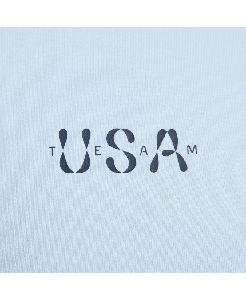Men's Light Blue Team USA Tour Performance Polo