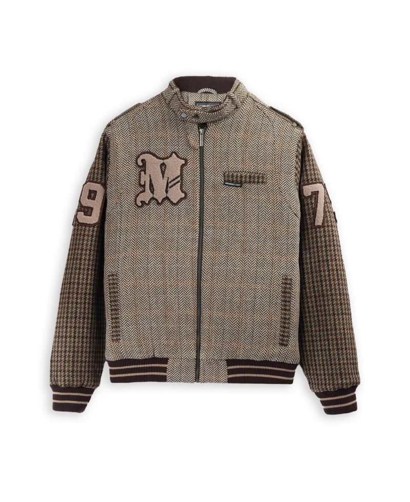 Men's Tweed Varsity Jacket