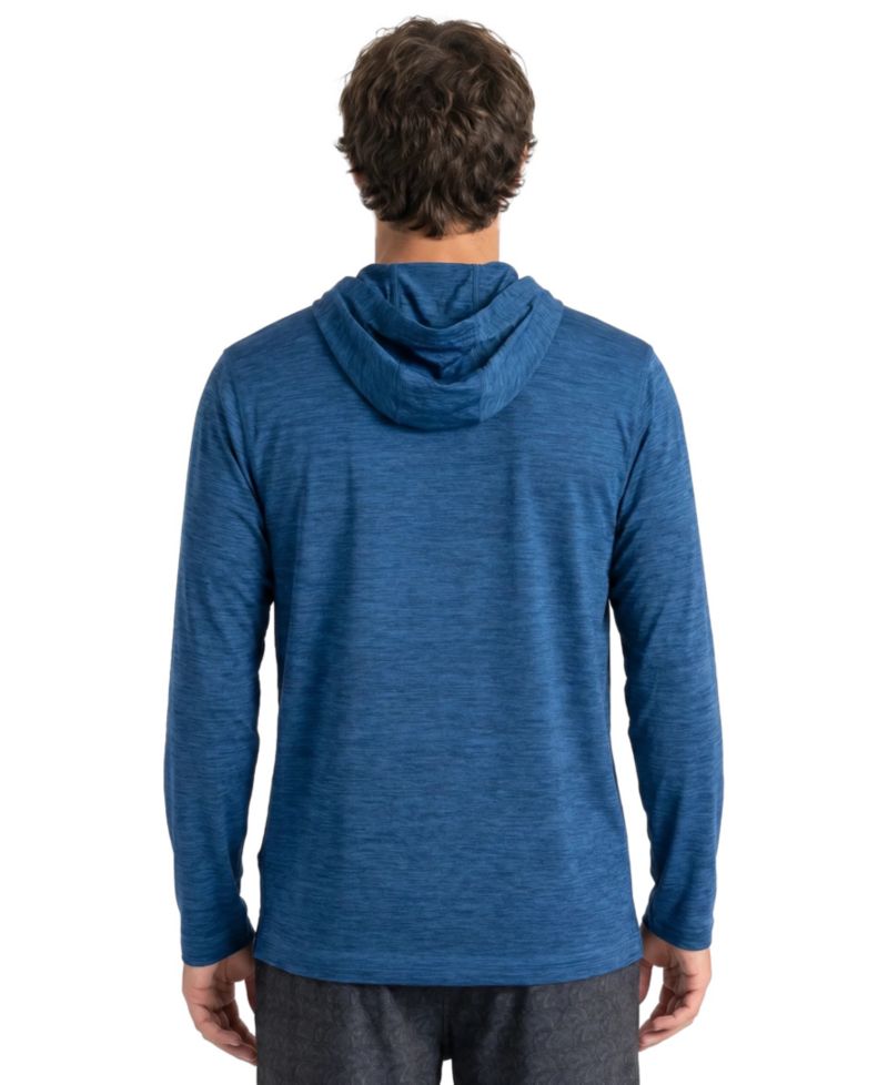 Men's Classic Heather Hooded Long-Sleeve Rash Guard