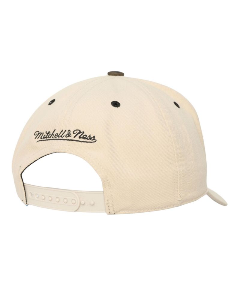 Men's and Women's Cream Cleveland Guardians Camo Logo Pro Crown Snapback Hat
