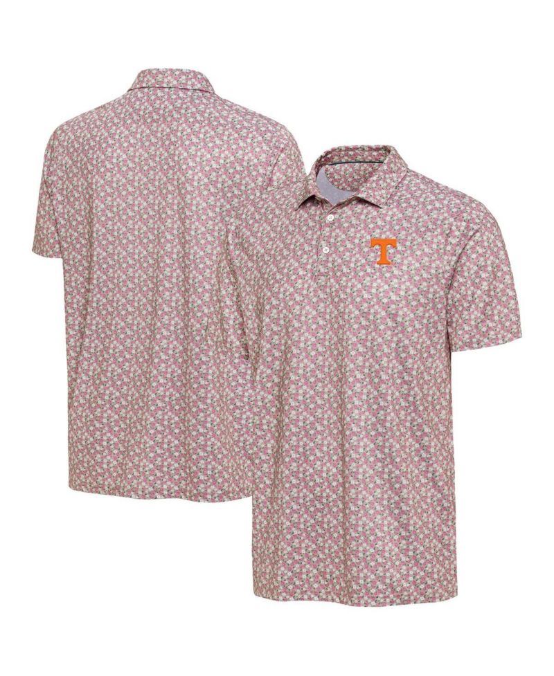 Men's Pink Tennessee Volunteers Desert Dry Dogwood Polo Shirt