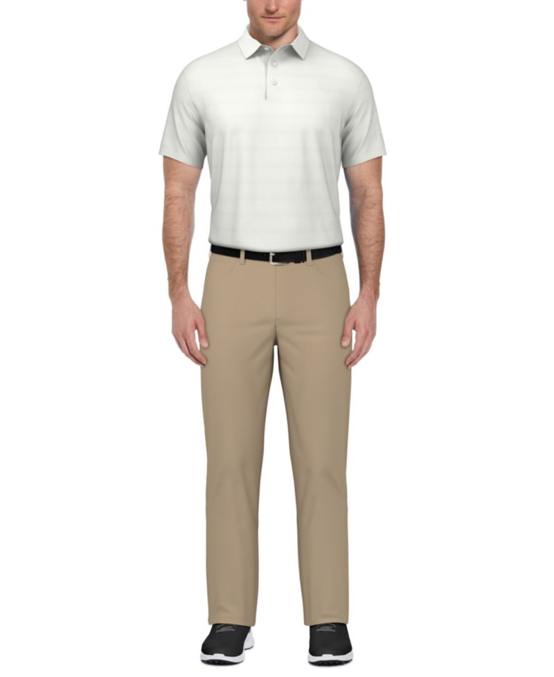 Men's Short-Sleeve Airflux Heather Golf Polo Shirt