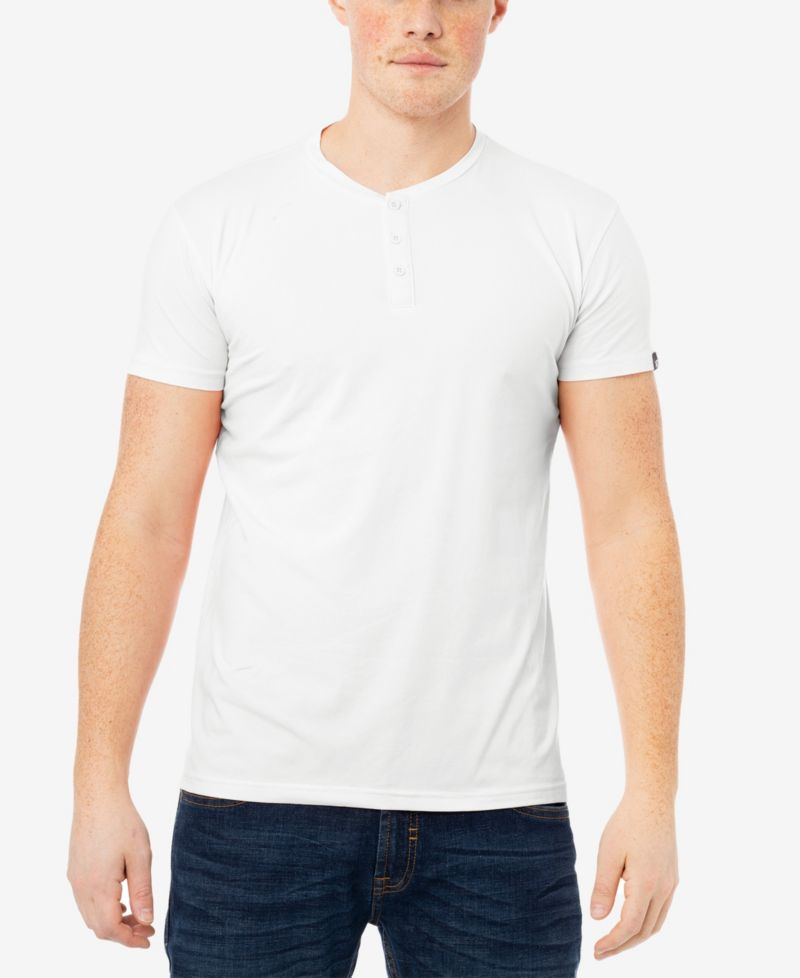 Big & Tall Basic Henley Neck Short Sleeve T-Shirt