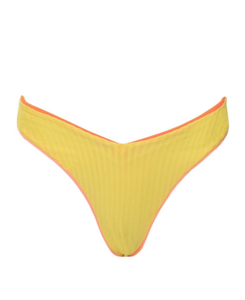 Women's Watermelon Daiquiri Valerian High-Rise Cheeky Bikini Bottom