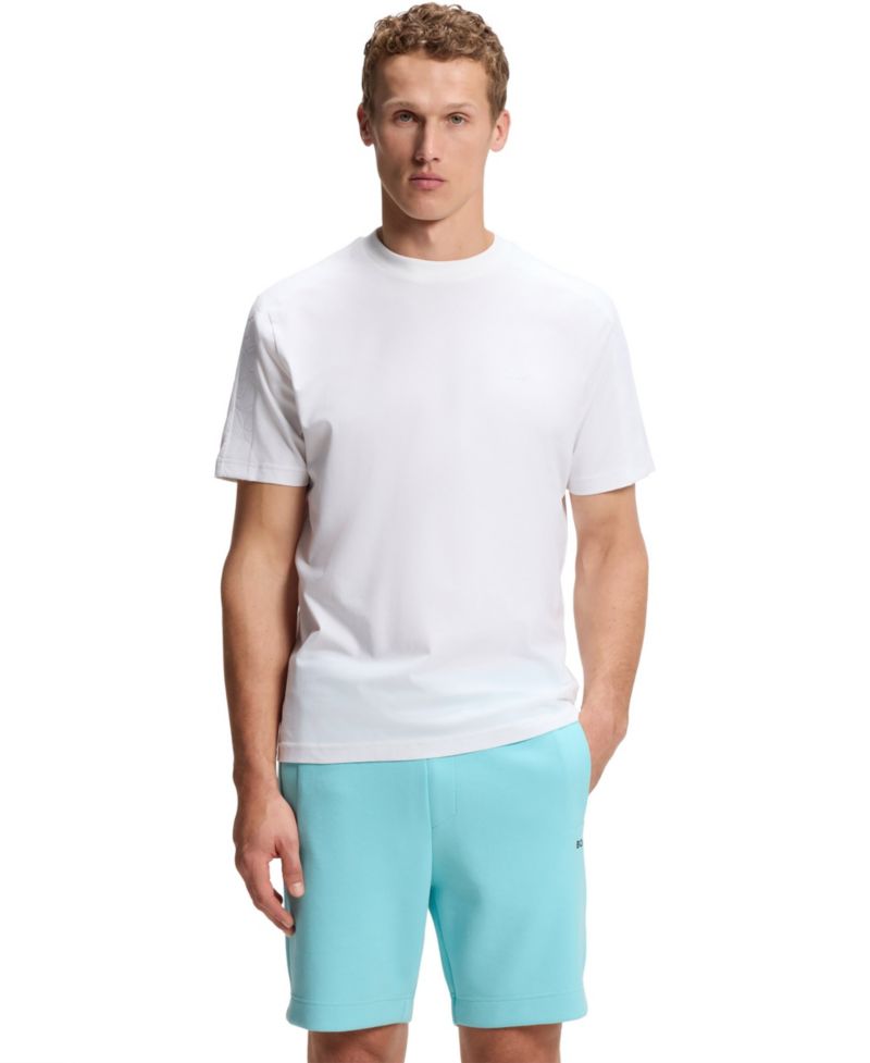 Men's Stretch-Cotton Regular-Fit Jacquard Tape T-Shirt