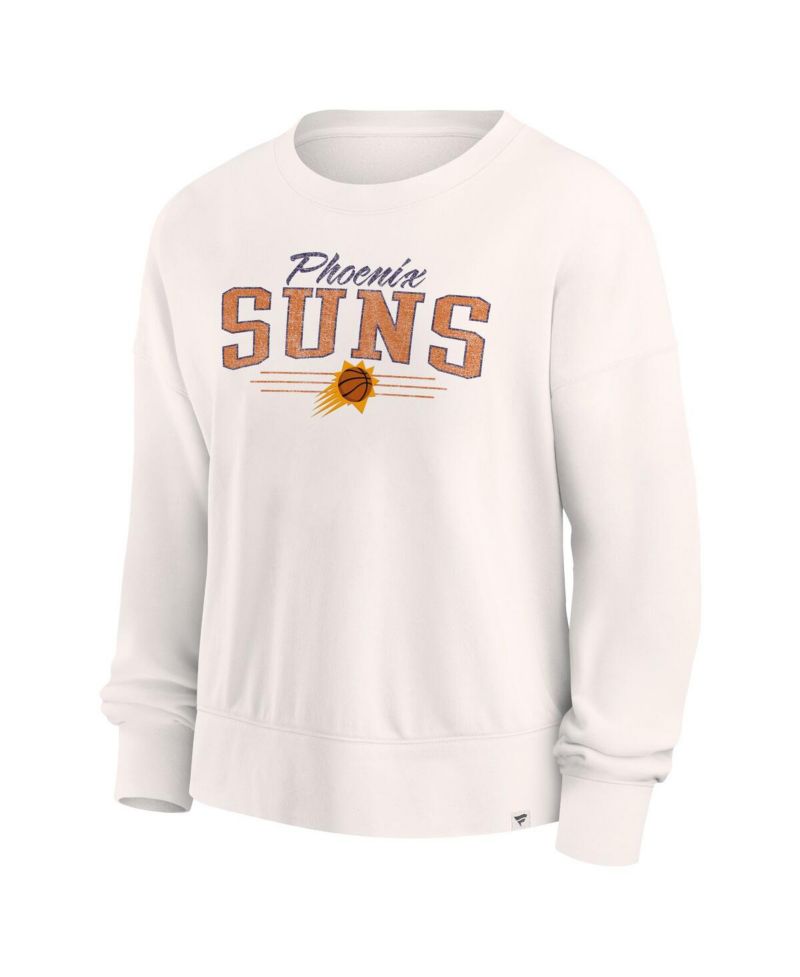 Women's Cream Phoenix Suns Close the Game Pullover Sweatshirt