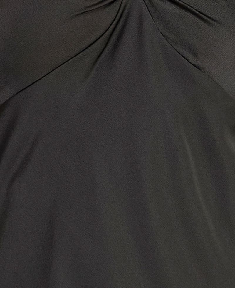 Juniors' Halter Neck Satin Mini Dress