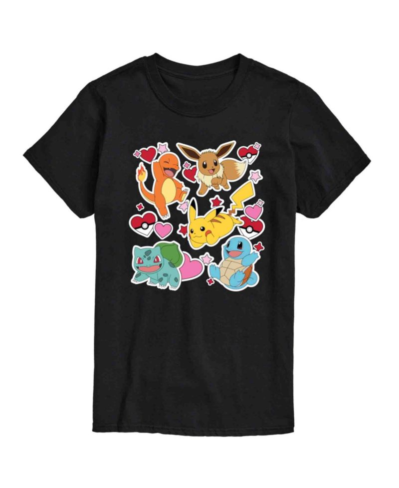 Men's Pokemon Valentine's Day Short Sleeve T-Shirt