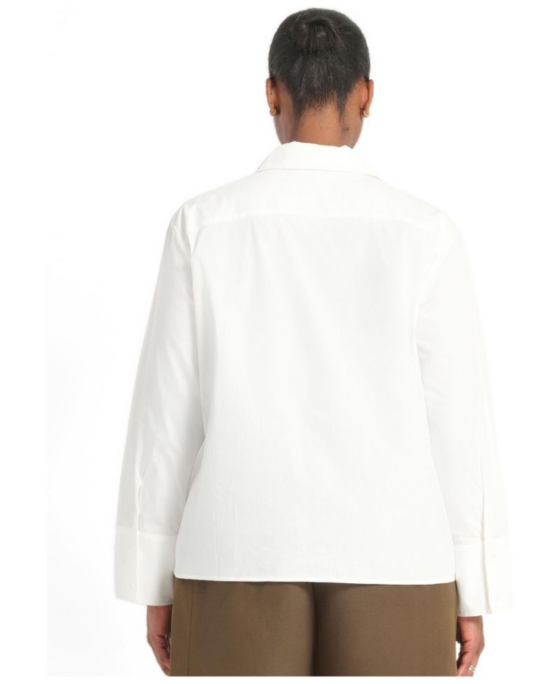 Plus Size Kalani Relaxed-Fit Embroidered Cotton Shirt