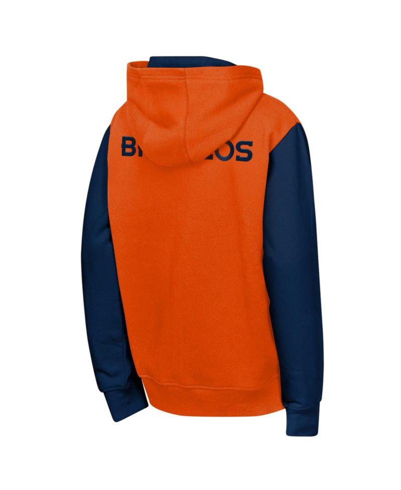 Boys' and Girls' Denver Broncos Color-Block Full-Zip Hoodie