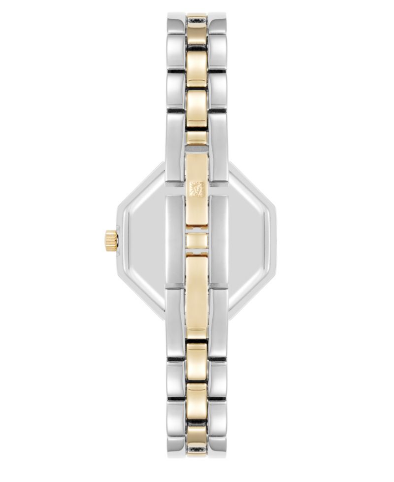 Women's Quartz Unique Octagonal Two-Tone Metal Alloy Watch, 26mm