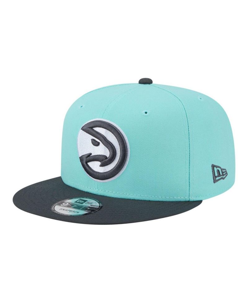 Men's Turquoise/Charcoal Atlanta Hawks Color Pack Two-Tone 9FIFTY Snapback Hat