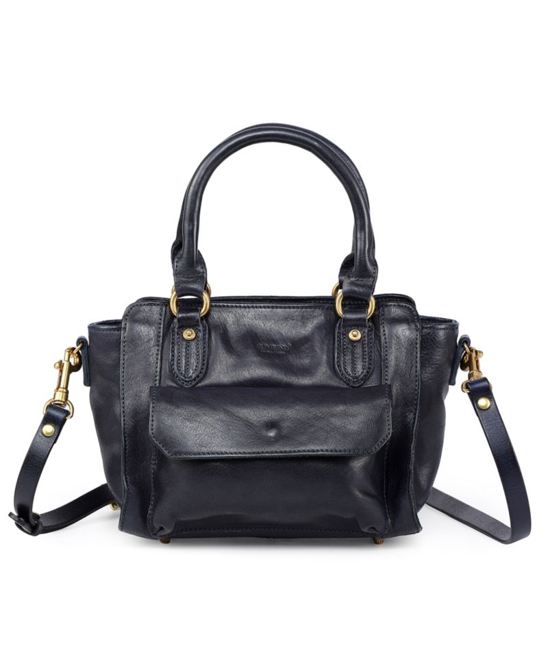 Pansy Small Leather Satchel Bag