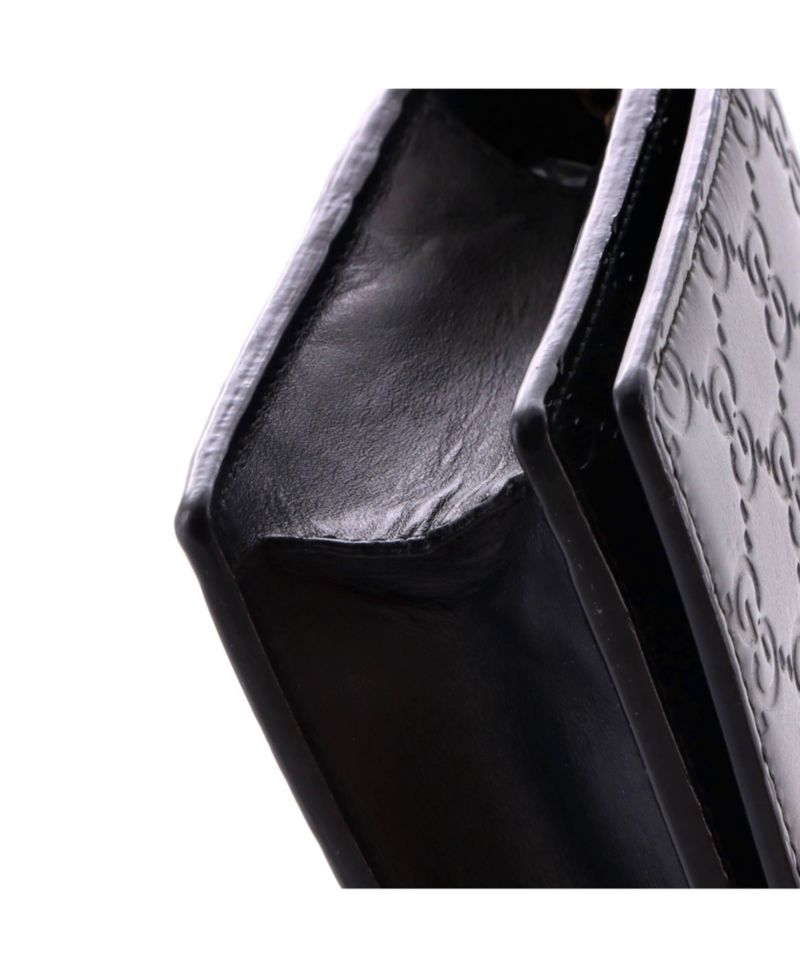 Signature Wallet on Chain Guccissima Leather Crossbody