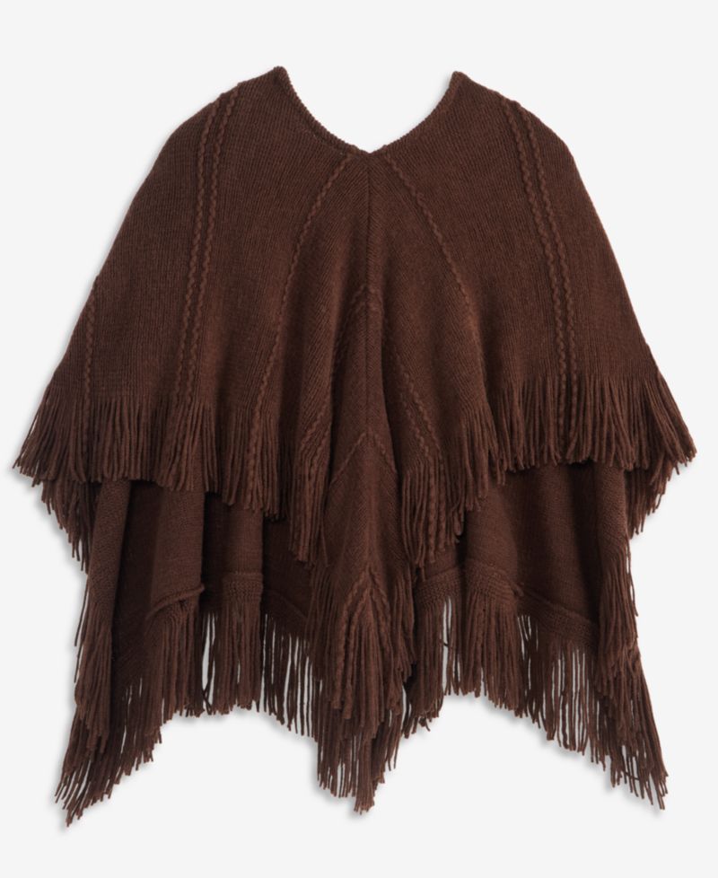 Women's Raschel Knit Triangle-Hem Topper, Macy's Exclusive