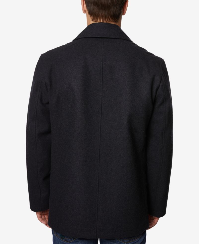 Men's Three-Button Peacoat