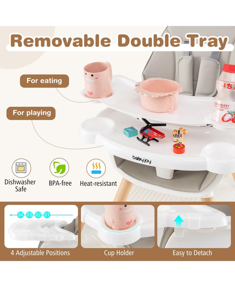 Toddler 6 in 1 High Chair Ages 6-36 Months