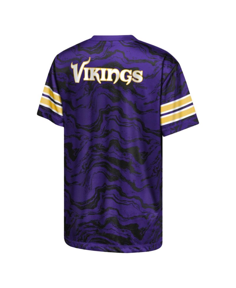 Boys' and Girls' Minnesota Vikings Slant Route Performance T-Shirt