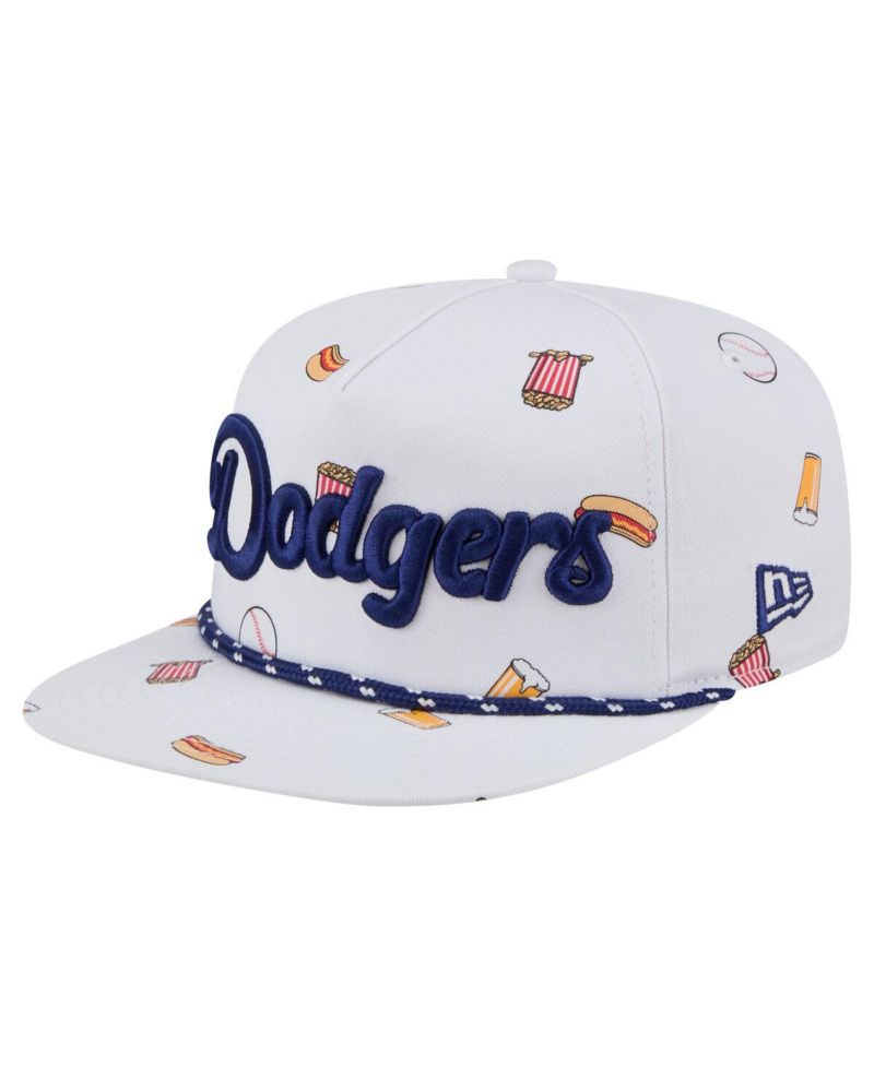 Men's White Los Angeles Dodgers Team Cheer Rope 19TWENTY Adjustable Hat