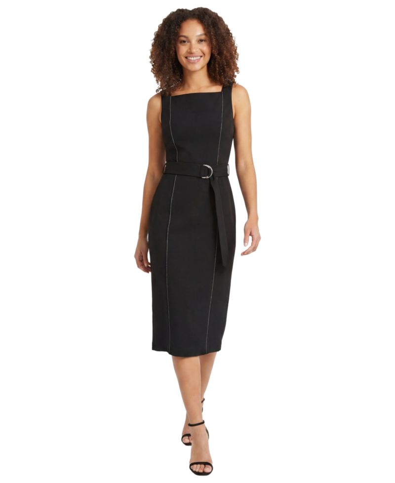 Women's Square Neck Midi Dress