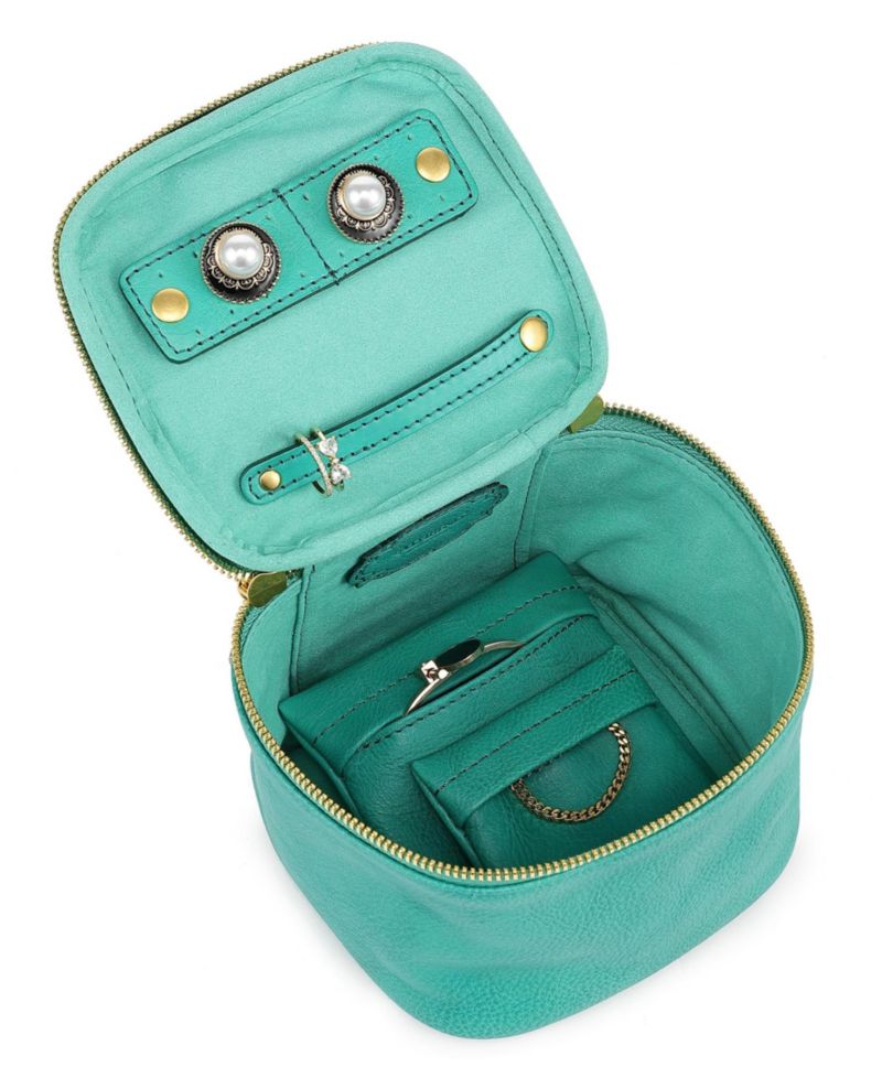 Celosia Cube Leather Jewelry Case