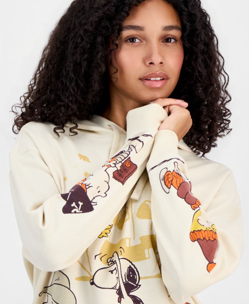 Juniors' Peanuts Halloween Fleece Hoodie