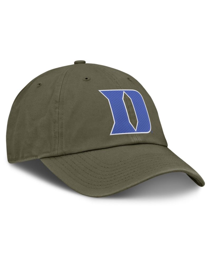 Men's and Women's Olive Duke Blue Devils Primetime Club Adjustable Hat