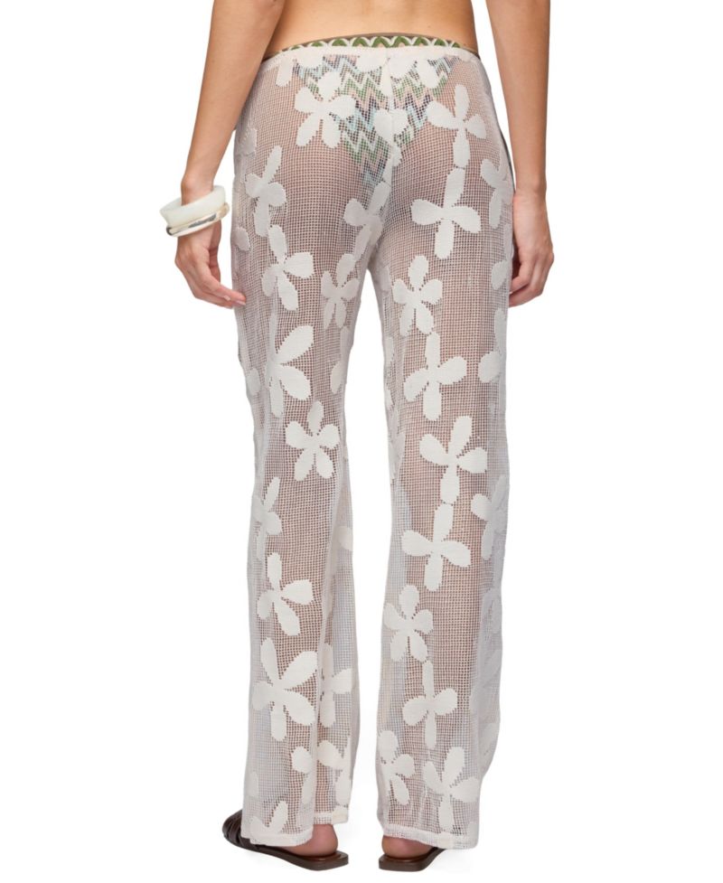 Women's Candace Floral Texured Sheer Pants