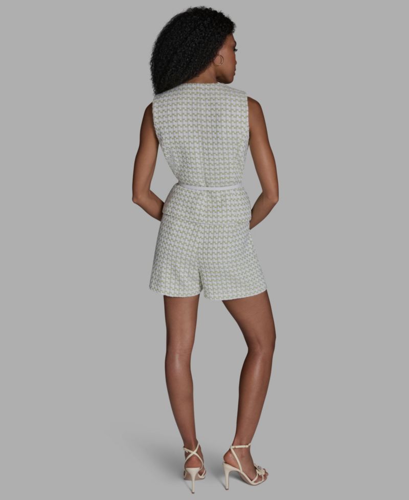 Women's Button-Front Belted Vest