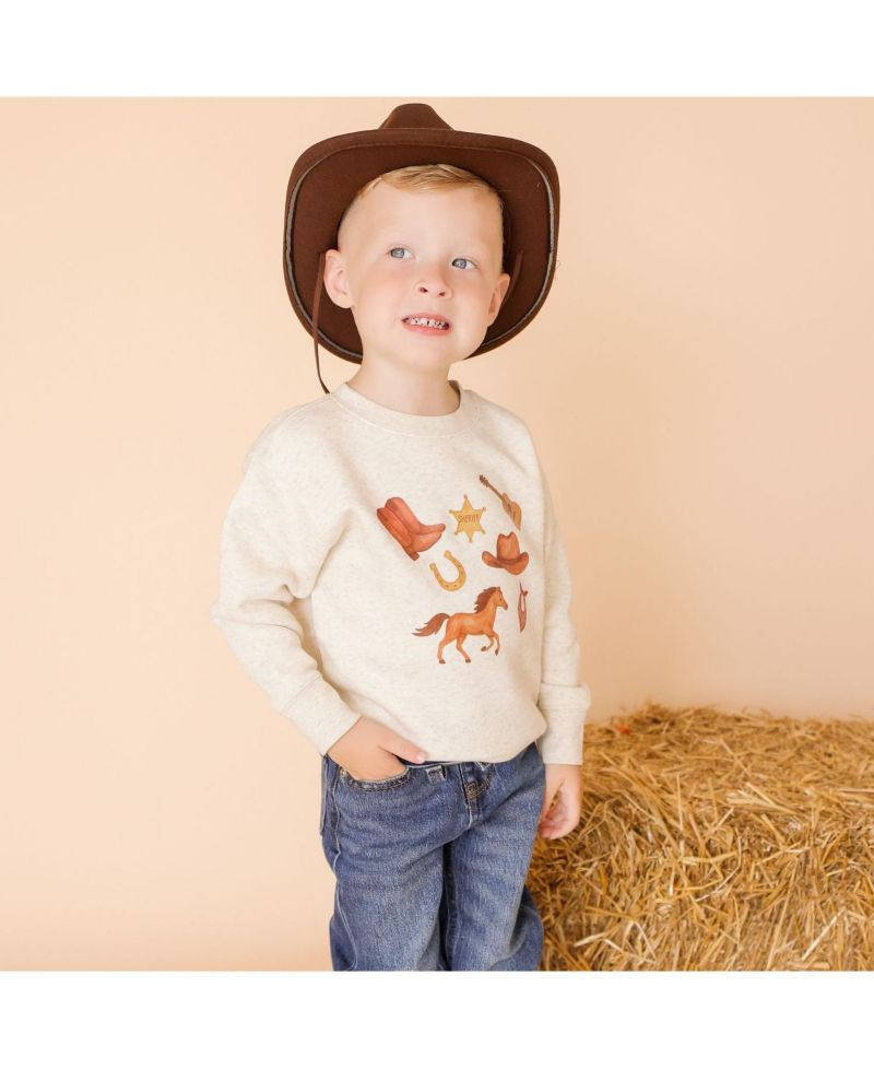 Big Boys 10 - 12 Western Cowboy Sweatshirt