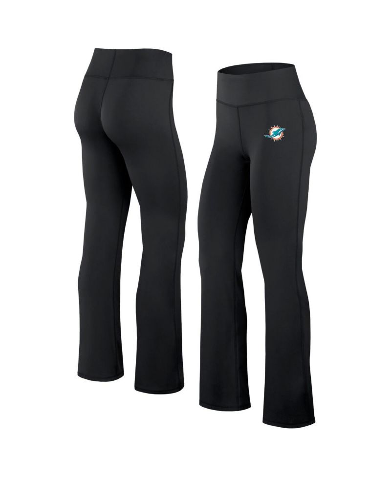 Women's Black Miami Dolphins Maxed Out Flare Leggings
