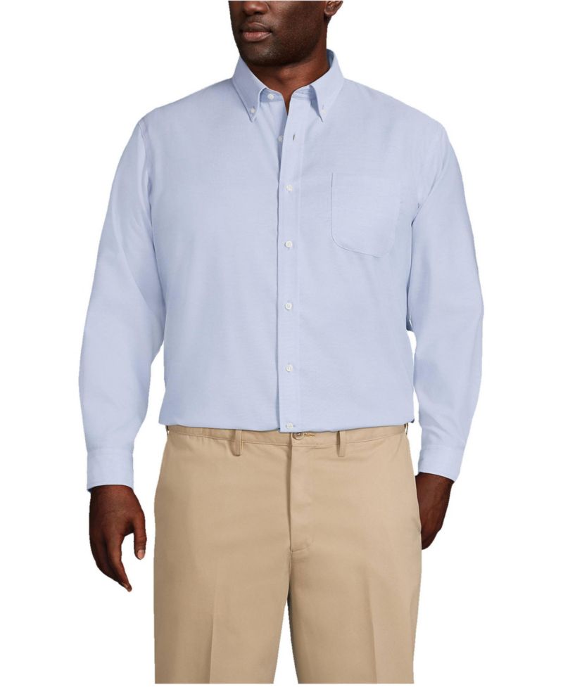 Women's Men's Traditional Fit Solid No Iron Supima Oxford Dress Shirt