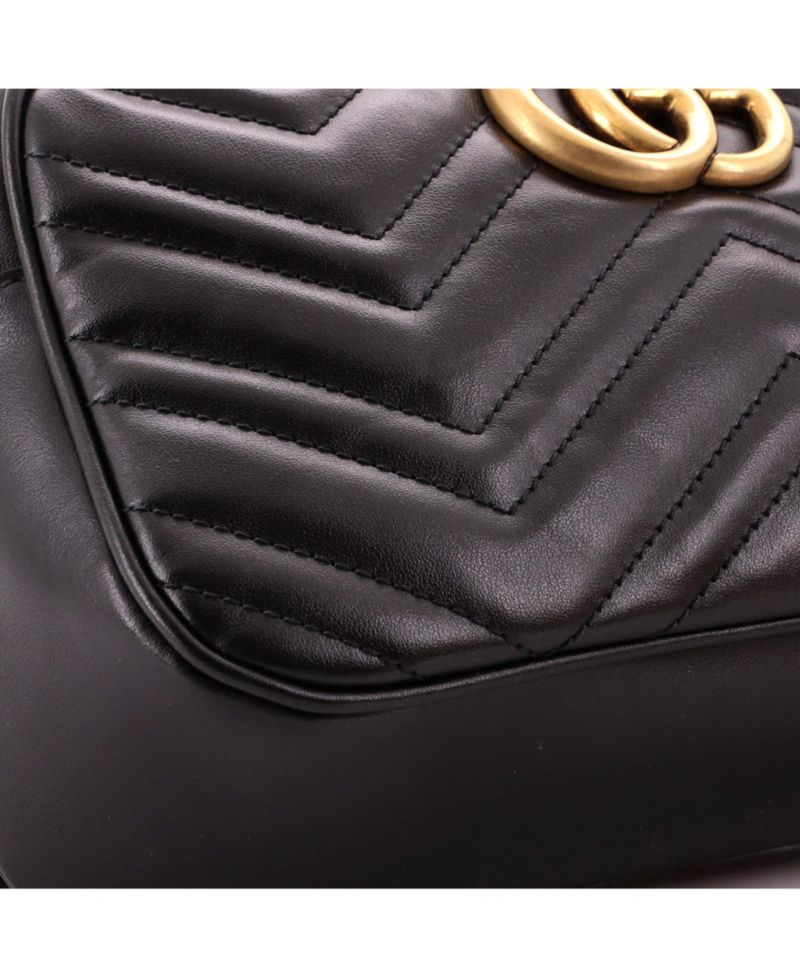Small GG Marmont Shoulder Bag Matelasse Leather