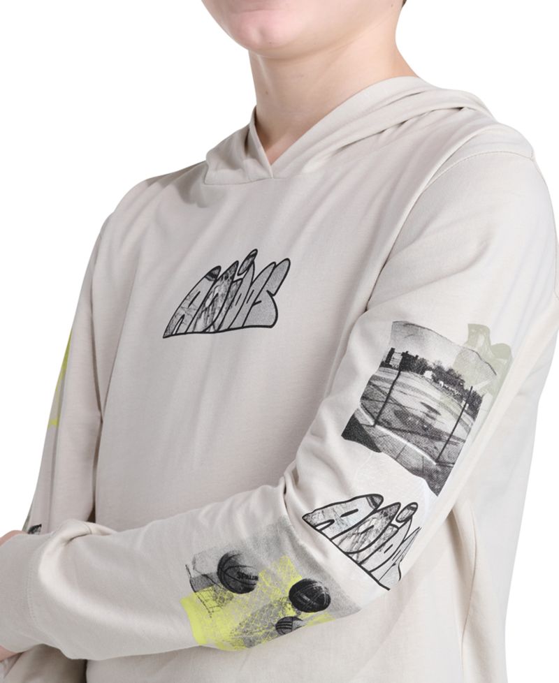 Boys' 8-20 Long-Sleeve Hooded Photoreal Sport T-Shirt