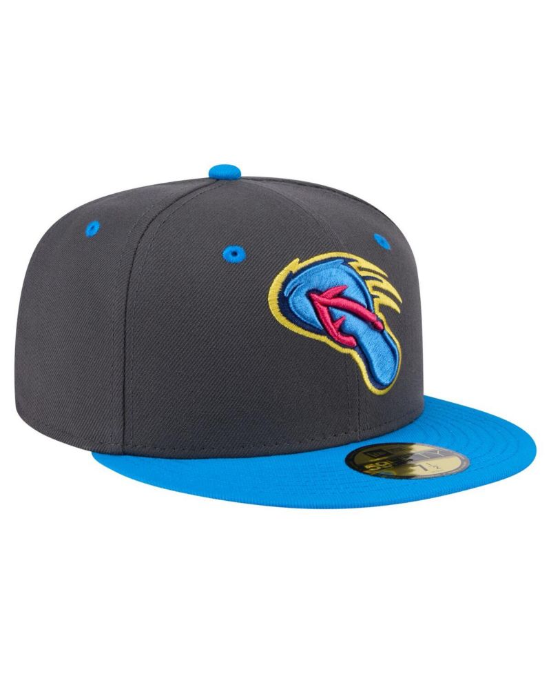 Men's Gray/Blue San Antonio Missions Copa de la Diversion 59FIFTY Fitted Hat