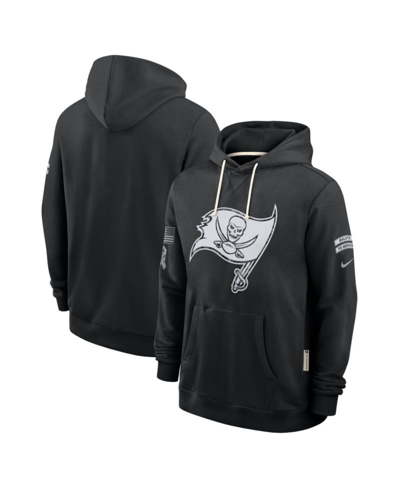Men's Black Tampa Bay Buccaneers 2026 Salute to Service Sideline Pullover Hoodie