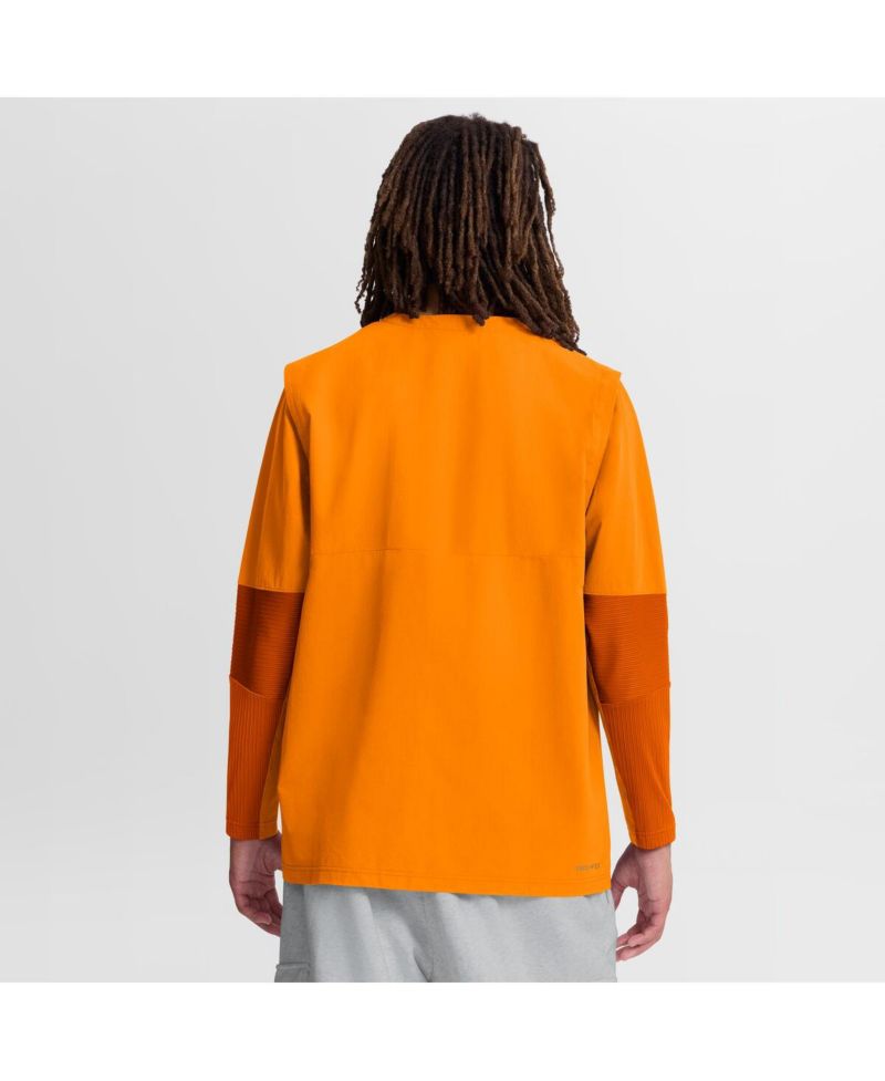 Men's Tennessee Orange Tennessee Volunteers Dugout Dri-FIT Quarter-Zip Long Sleeve Windshirt