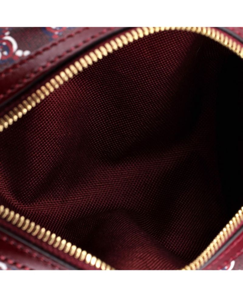 Mini Cylindrical Shoulder Bag GG Shadow Coated Canvas