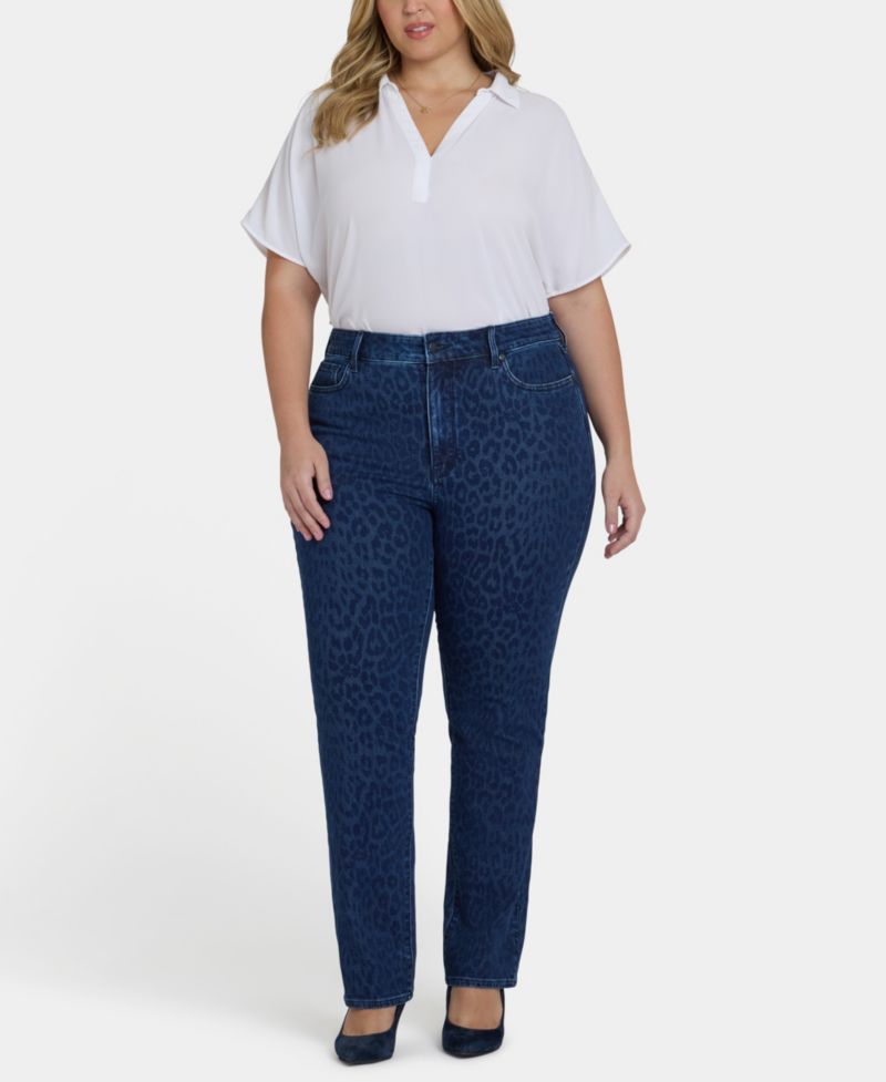 Plus Size High Rise Marilyn Straight Jeans