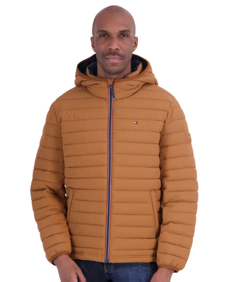 Men's Stretch Hooded Packable Jacket