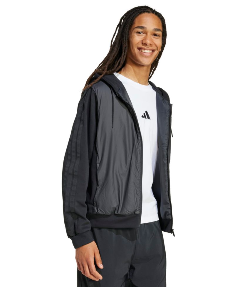 Men's Essentials 3-Stripes Insulated Sportswear Hooded Jacket