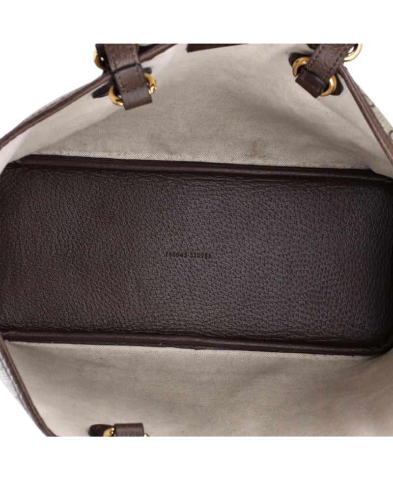 Small Ophidia Top Handle Shopping Tote GG Coated Canvas and Leather