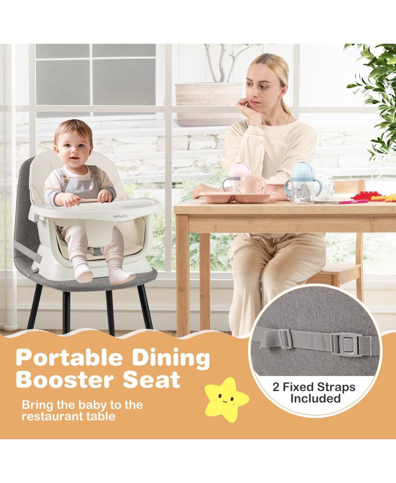 16-in-1 Baby High Chair w/ Activity Center Booster Seat Building Block Table
