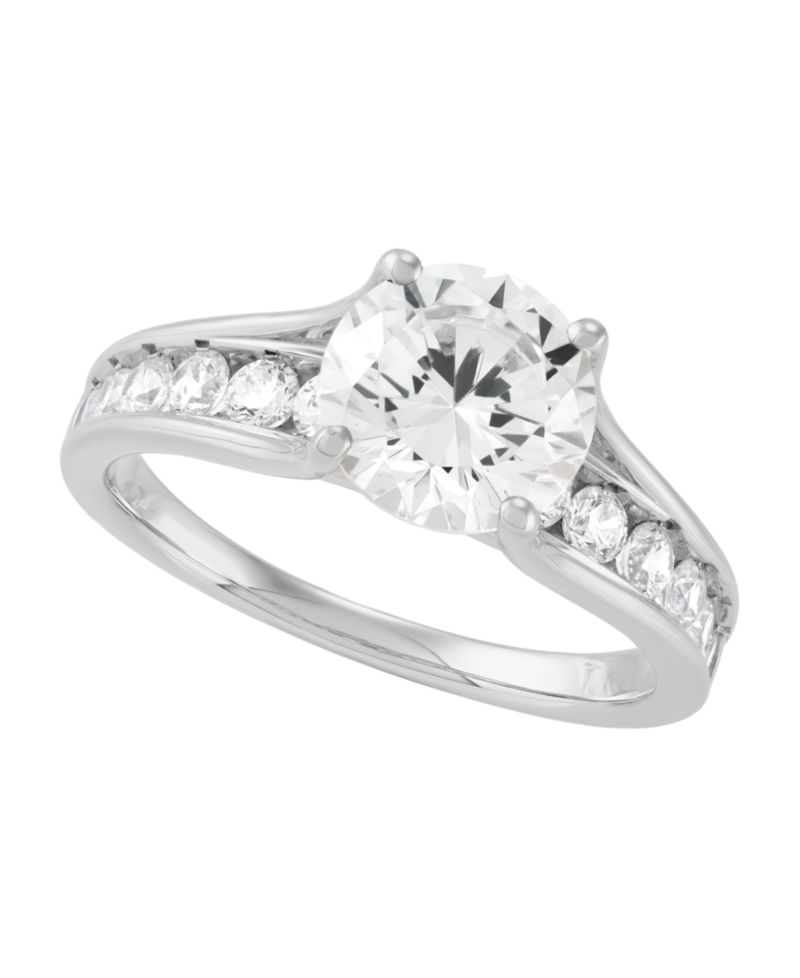 IGI Certified Lab Grown Diamond Engagement Ring (2-1/2 ct. t.w.) in 14k Yellow or White Gold