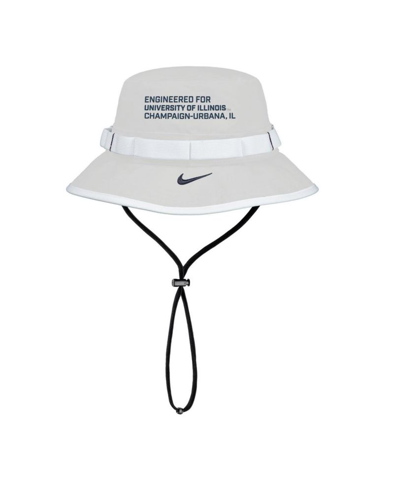 Men's Gray Illinois Fighting Illini 2025 On-Field Boonie Performance Bucket Hat