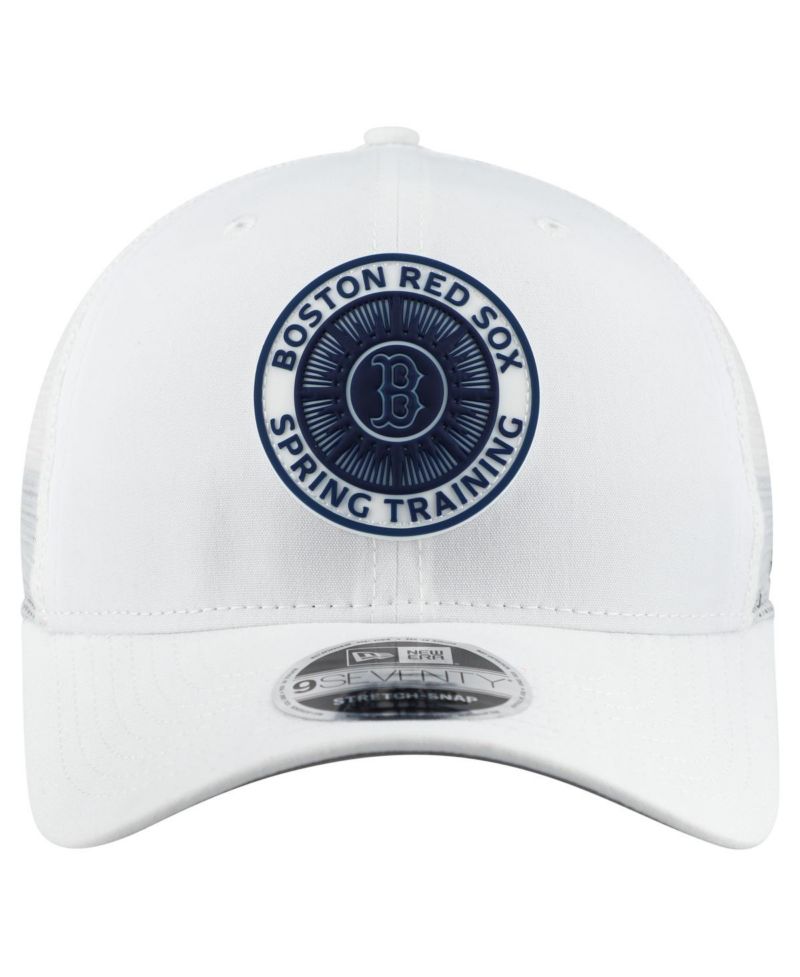 Men's White Boston Red Sox 2026 Spring Training Fan Pack 9SEVENTY Adjustable Trucker Hat