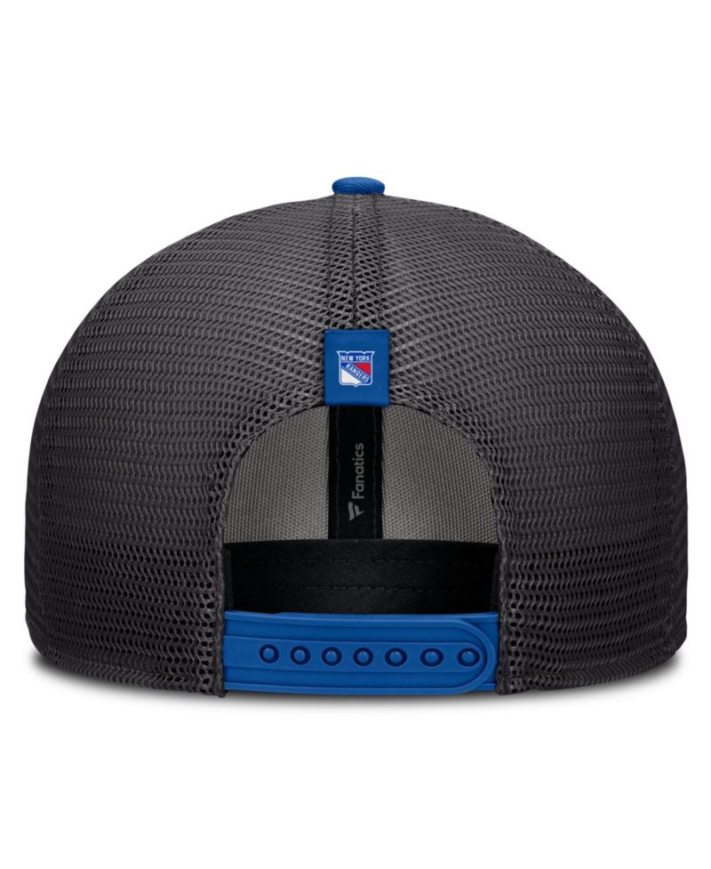 Men's Black New York Rangers Fundamental Limits Trucker Adjustable Hat
